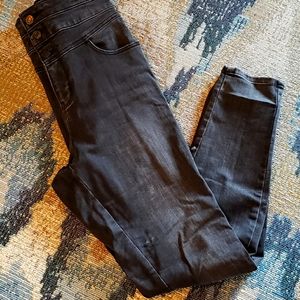 Black High Waisted Curvy Skinny NYC Jeans
